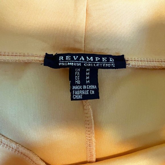 Boho Revamped Yellow Mini Skirt (Size M) - Picture 4 of 4